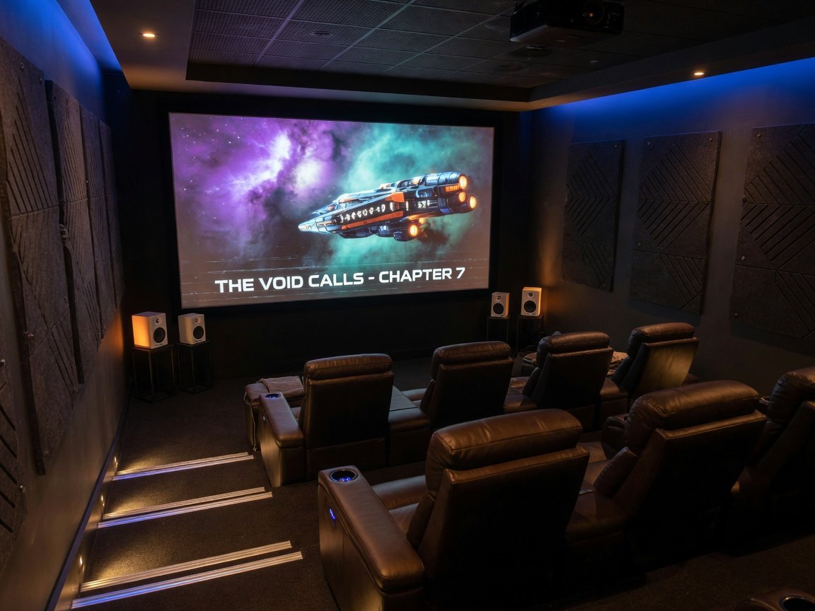 Sony HT-A9M2 four-speaker wireless system in dedicated home theater screening room 2026